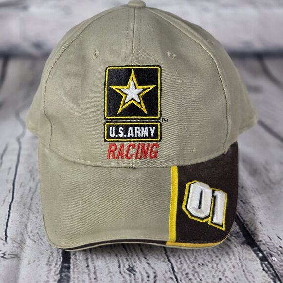 Sports Design Other - Nascar‎ U.S. Army Racing Joe Nemecheck #01 Khaki Cap